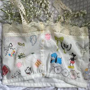 SOLD 🌷 Handmade top No.3~ Calla Lillies in a vase